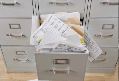 file cabinet clutter | organized haven